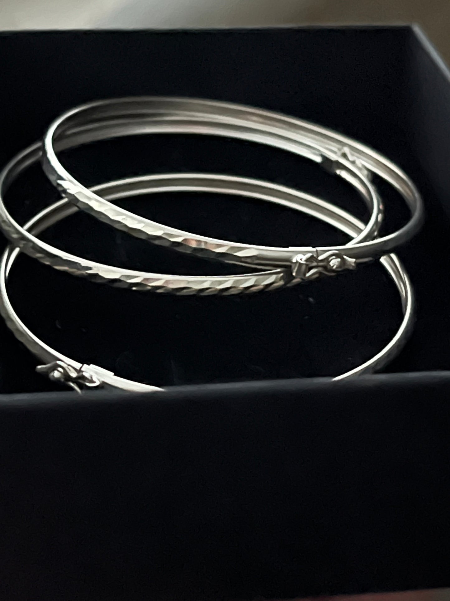 Hammered Bracelet Set