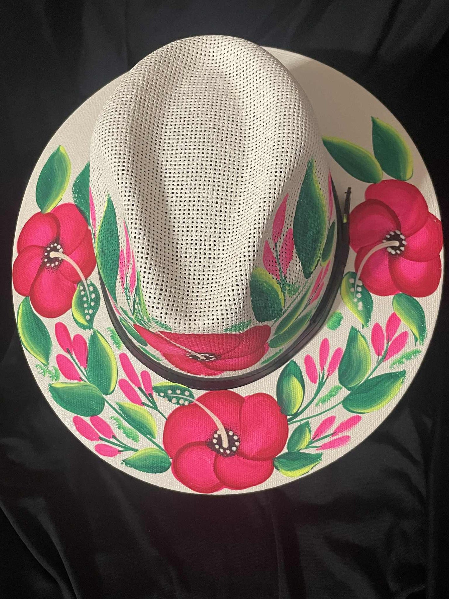 Pink Flowers Hat