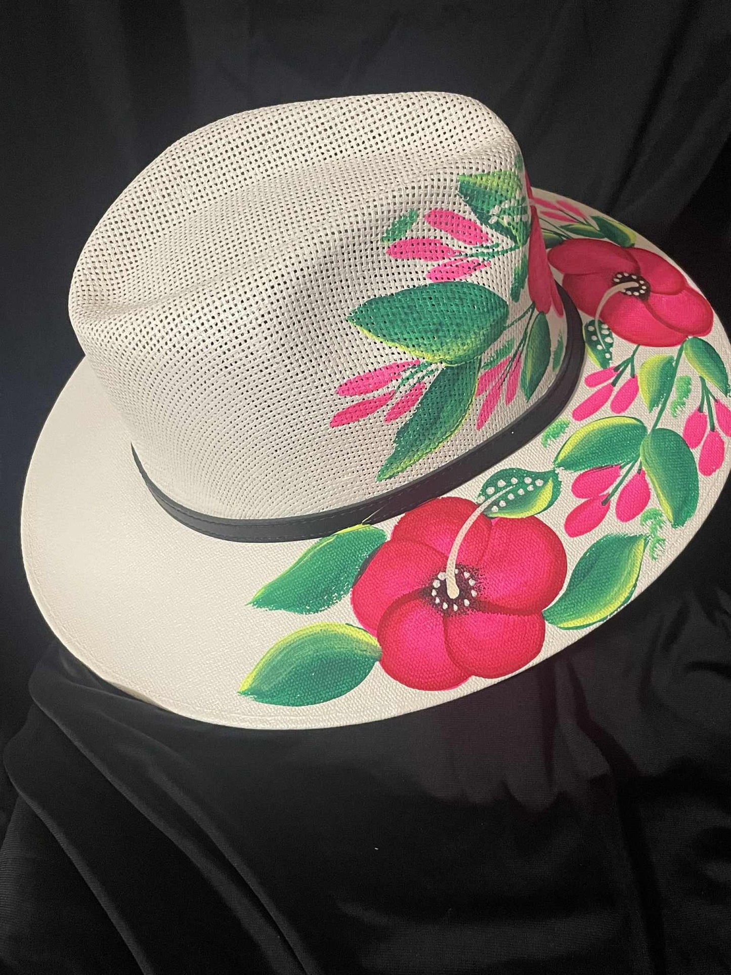 Pink Flowers Hat