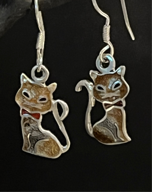 Kitty Kat Dangle Earrings